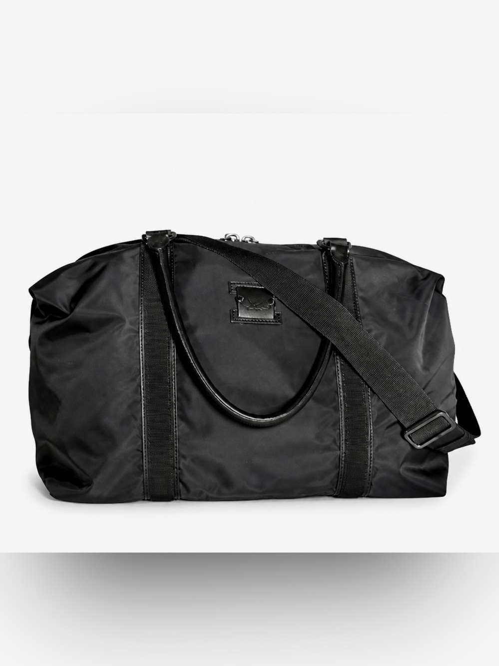 Christian Louboutin Black Nylon Travel Weekender Bag